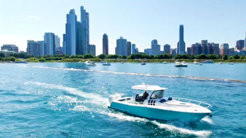 NEW Belzona Boats 32 WalkAround Arrives, Tours the Great Lakes Video