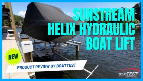 Sunstream: Helix Hydraulic Boat Lift product review by BoatTEST Video